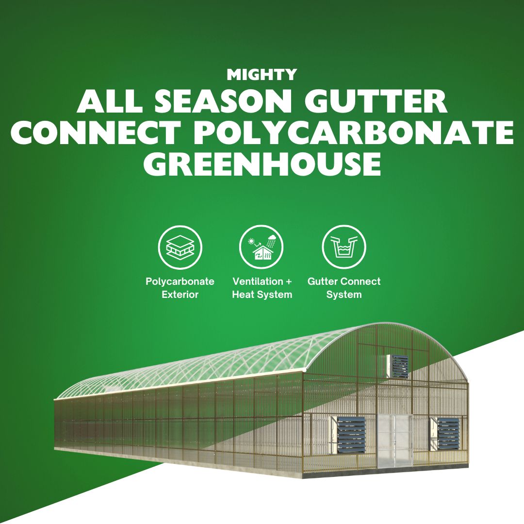 All Season Gutter Connect Polycarbonate Greenhouse